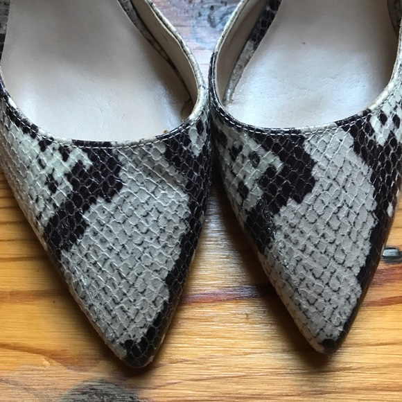 Nine West Beige Black Neutral Snakeskin Stiletto Heels, EUC, 8 - Picture 11 of 12